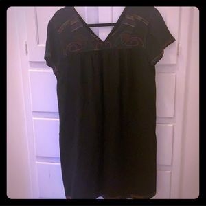 Madewell Black Short Sleeve Dress